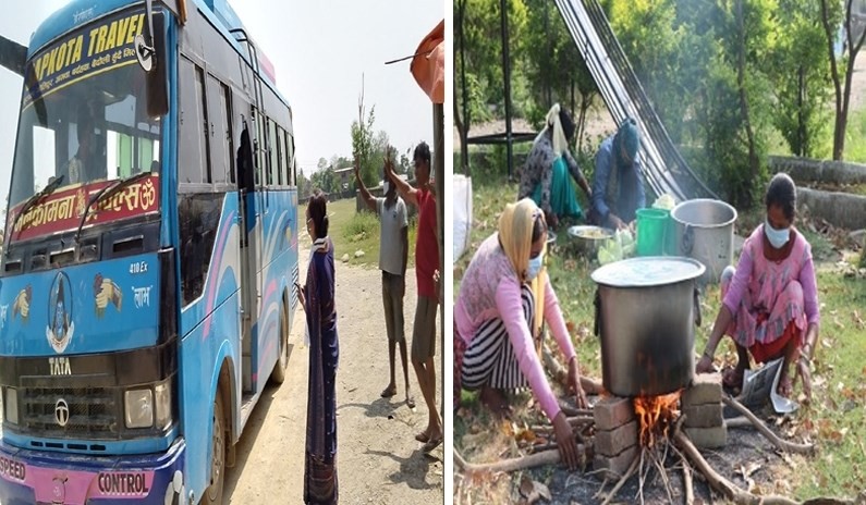 रुपन्देहीबाट हिडेरै कैलाली जान लागेका मजदुरलाई सियारीले गर्यो उद्धार