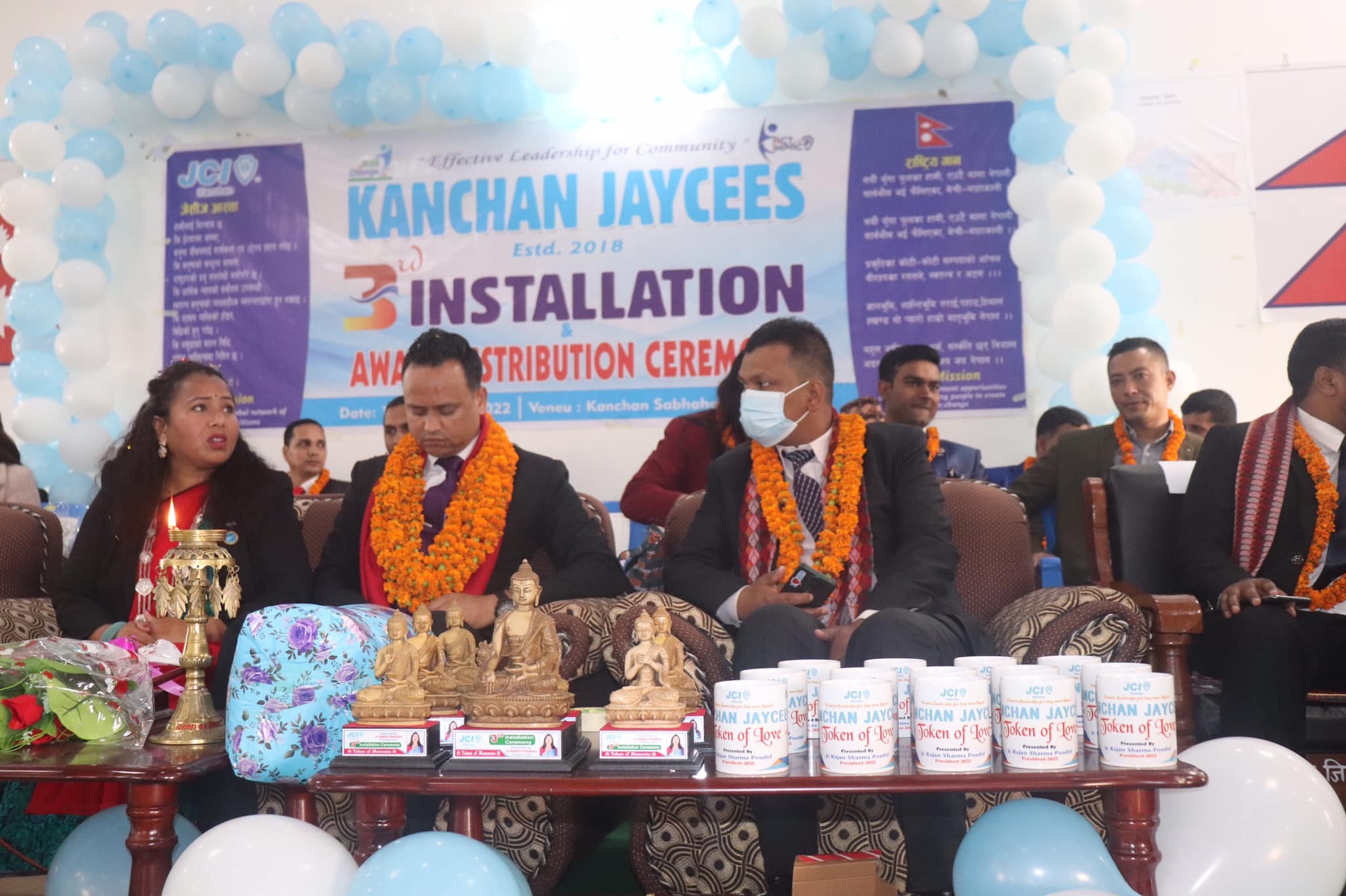 कञ्चन जेसिज बर्ष २०२२ को पदस्थापन कार्यक्रम सम्पन्न