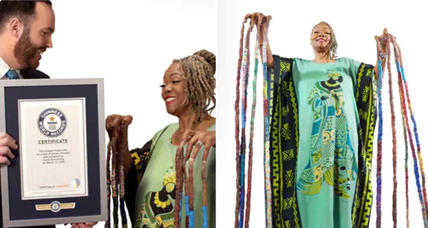 नङ पालेर अमेरिकी महिलाको विश्व कीर्तिमानी