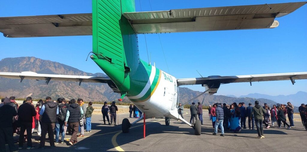 गुल्मीको रेसुङ्गा विमानस्थलमा परीक्षण उडान गरियो