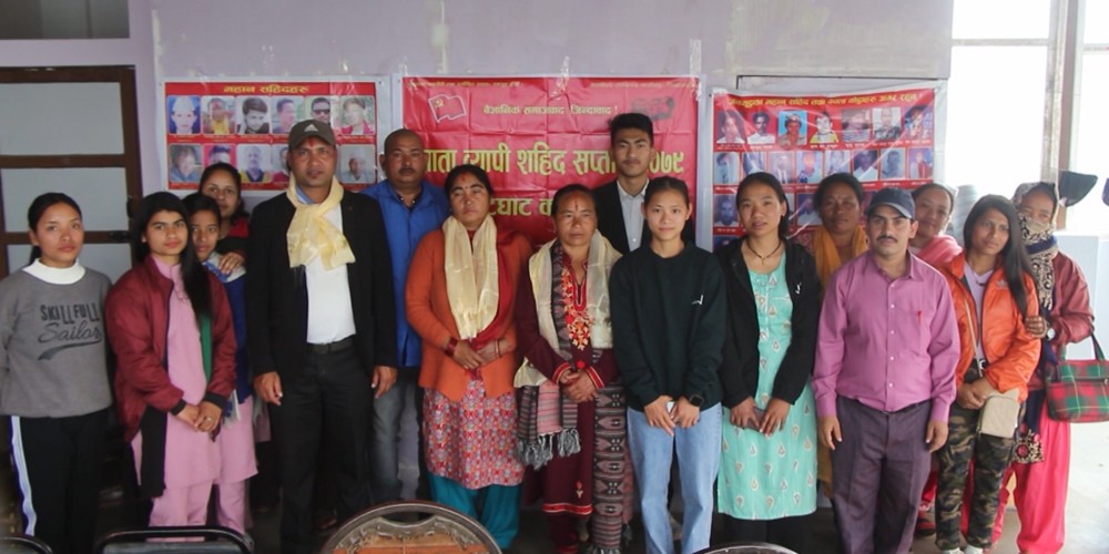 पाल्पामा शहीद परिवारलाई सम्मान गरि शहीद सप्ताह मनाइयो