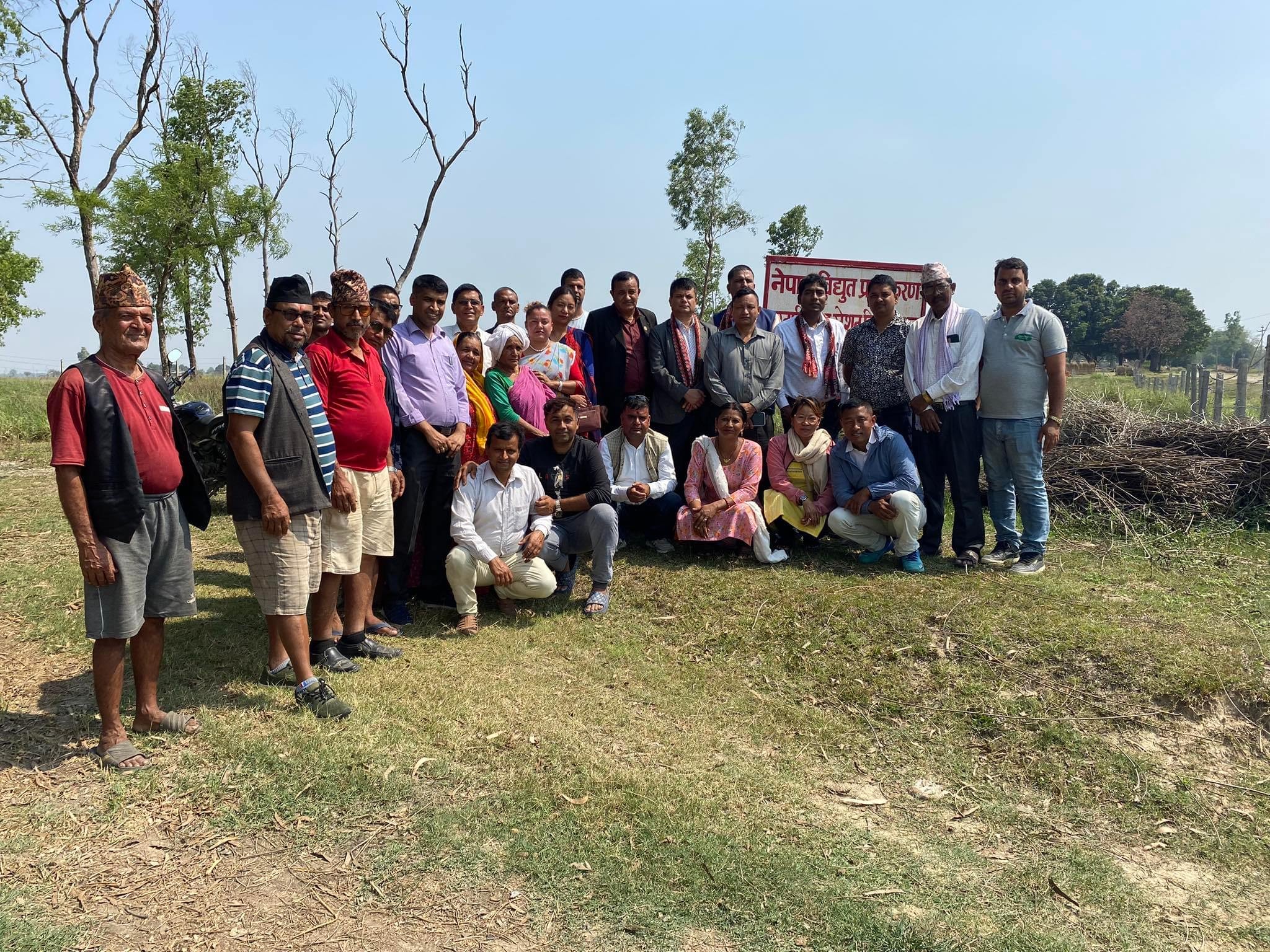 कञ्चनमा निर्माण हुने बिधुत प्रसारणको सब स्टेशन निर्माण स्थलको अनुगमन