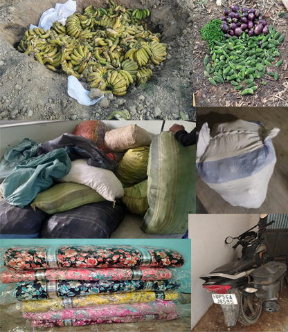 अबैध सामानहरु प्रहरीको नियन्त्रणमा