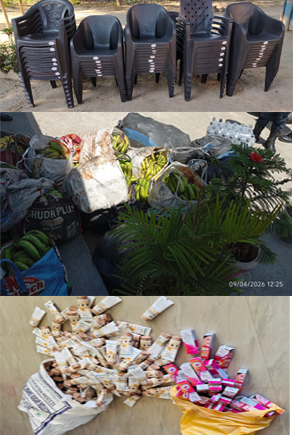 अबैध सामानहरु प्रहरीको नियन्त्रणमा