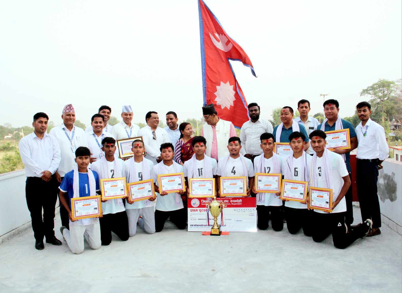 शुद्धोधनमा खेलाडीहरुलाई सम्मान कार्यक्रम 