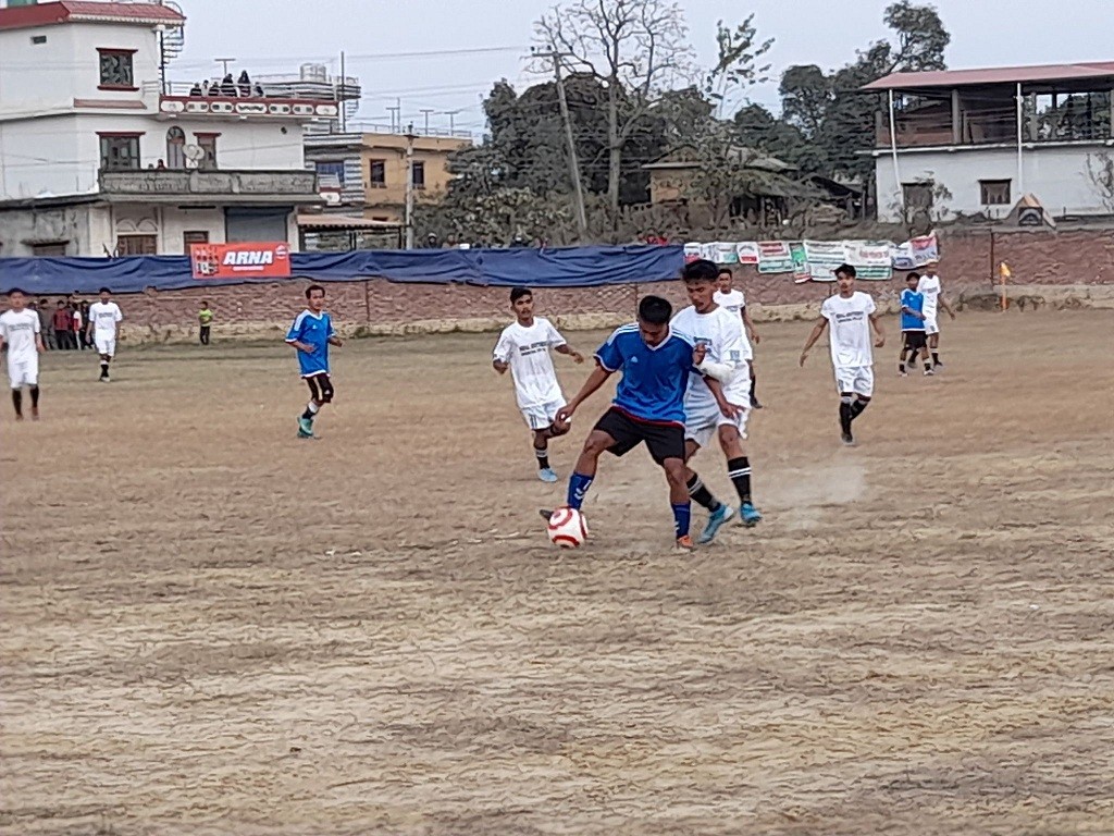 तेश्रो सैनामैना मेयर कप नकआउट फुटवल प्रतियोगिताको पहिलो चरणको खेल सम्पन्न