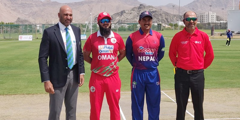नेपालले ओमानलाई दियाे १ सय ९७ रनकाे लक्ष्य
