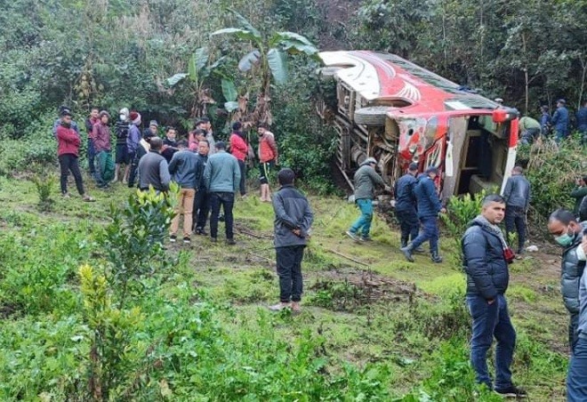 पाल्पा बस दुर्घटनामा ज्यान गुमाएका ७ जनाकै पहिचान खुल्यो