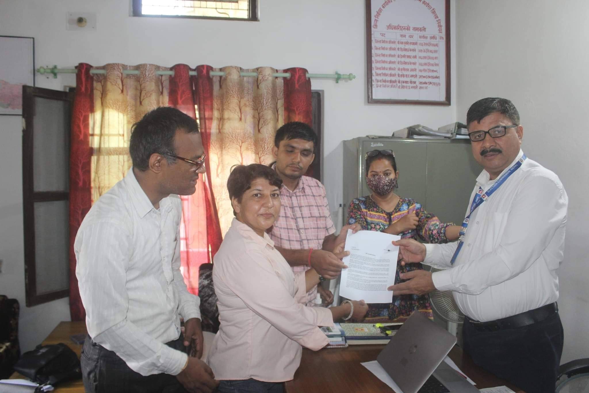 अपाङ्गता मैत्री मतदान प्रक्रियाको माग गर्दै निर्वाचन कार्यालयलाई १५ बुदे ध्यानाकर्षण पत्र