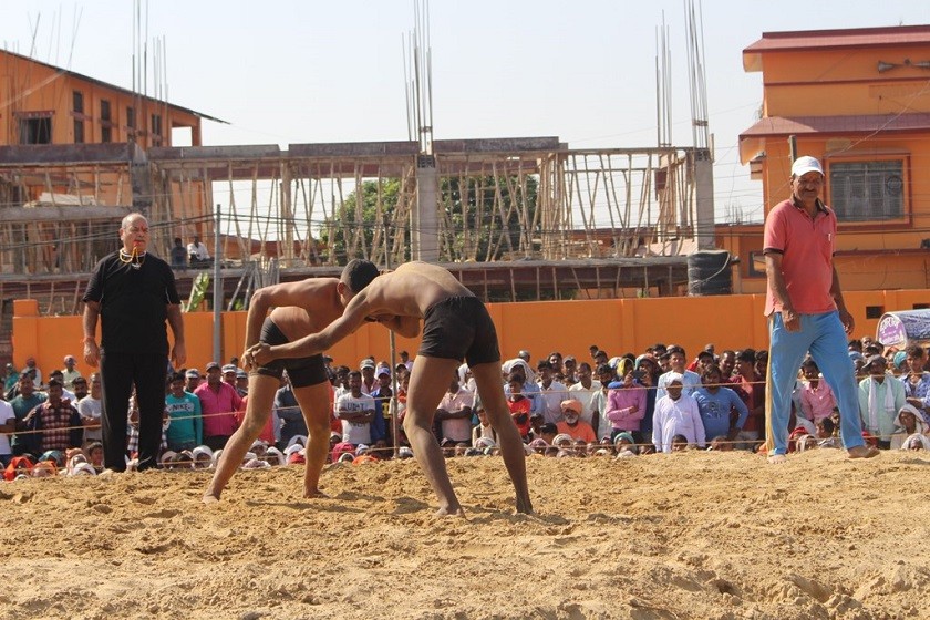 रुपन्देहीको रोहिणीमा कुस्ती प्रतियोगिता सुरु