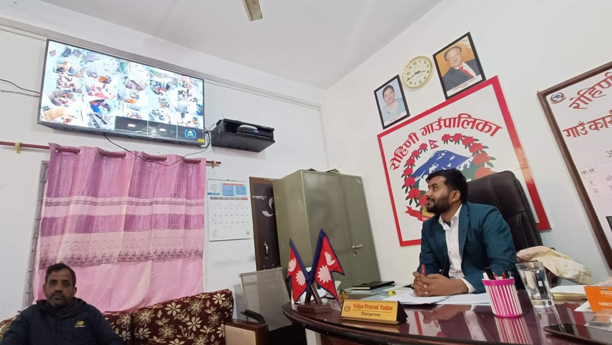 रुपन्देहीको रोहिणीमा महत्वपूर्ण क्षेत्रको निगरानी र सुरक्षाका लागी सीसी क्यामरा जडान