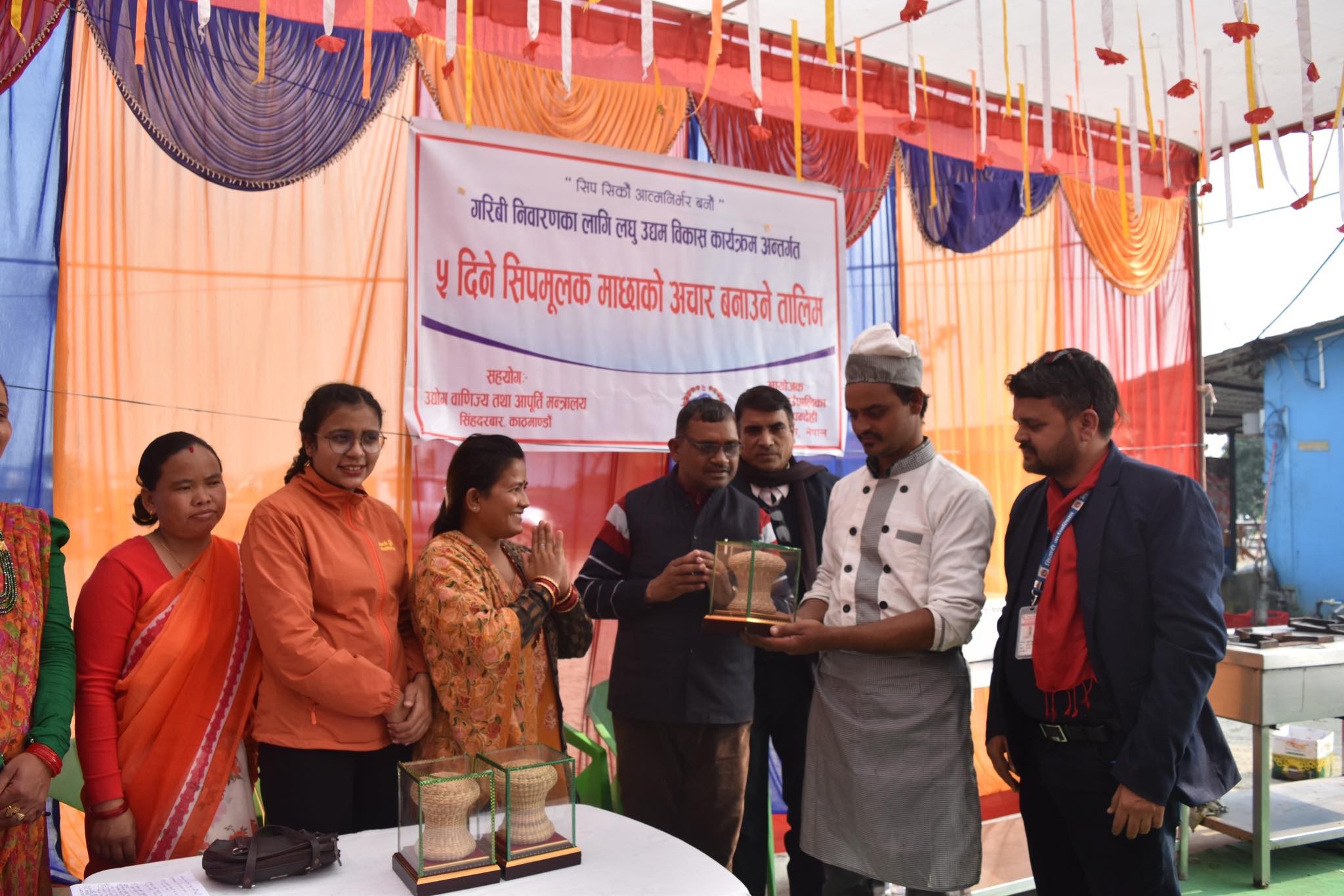 छपियामा ५ दिने माछाको अचार बनाउने तालिम सम्पन्न