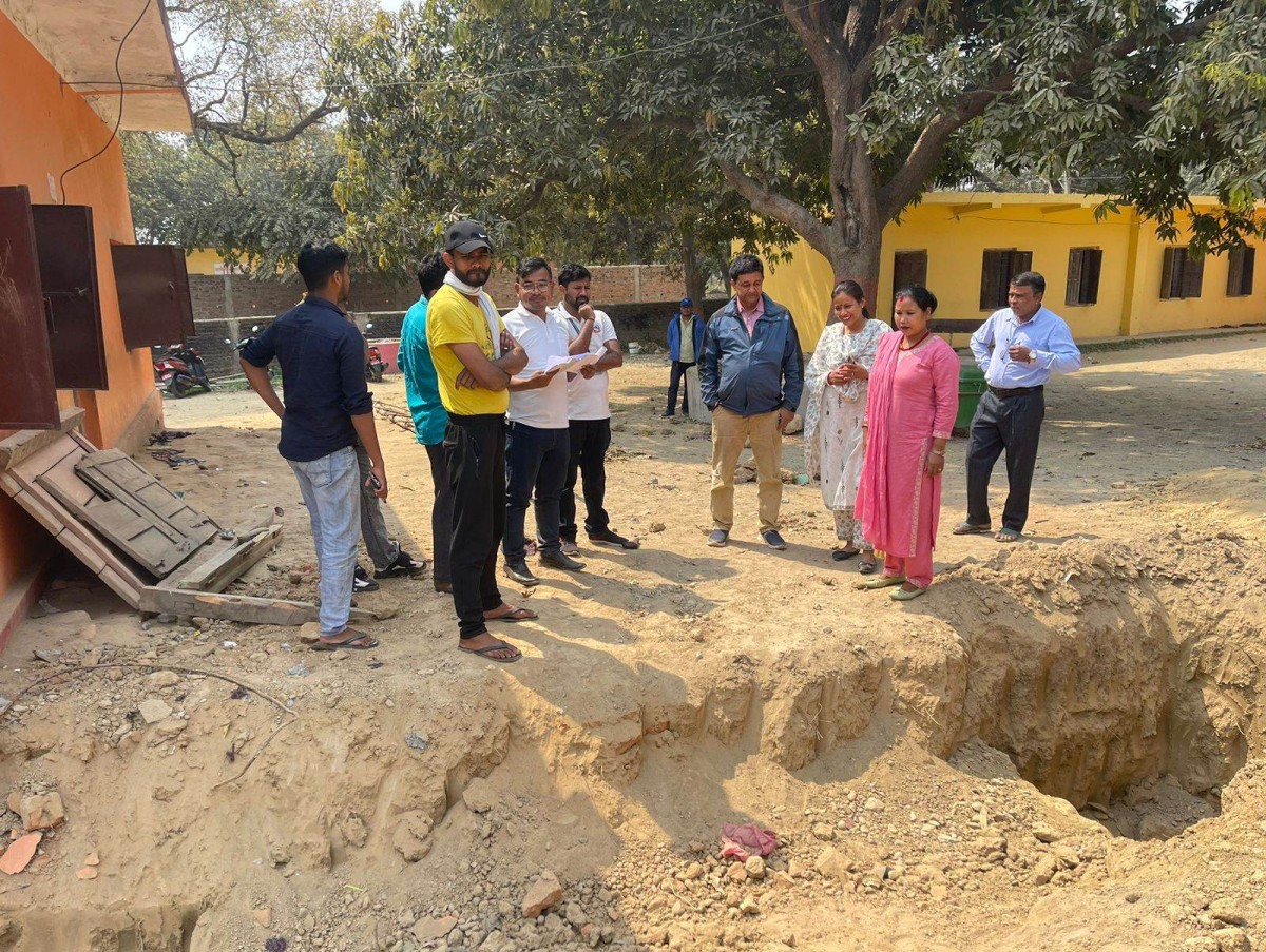 ओमसतिया गाउँपालिका उपाध्यक्षद्वारा विकास निर्माण  कार्यको स्थलगत निरीक्षण