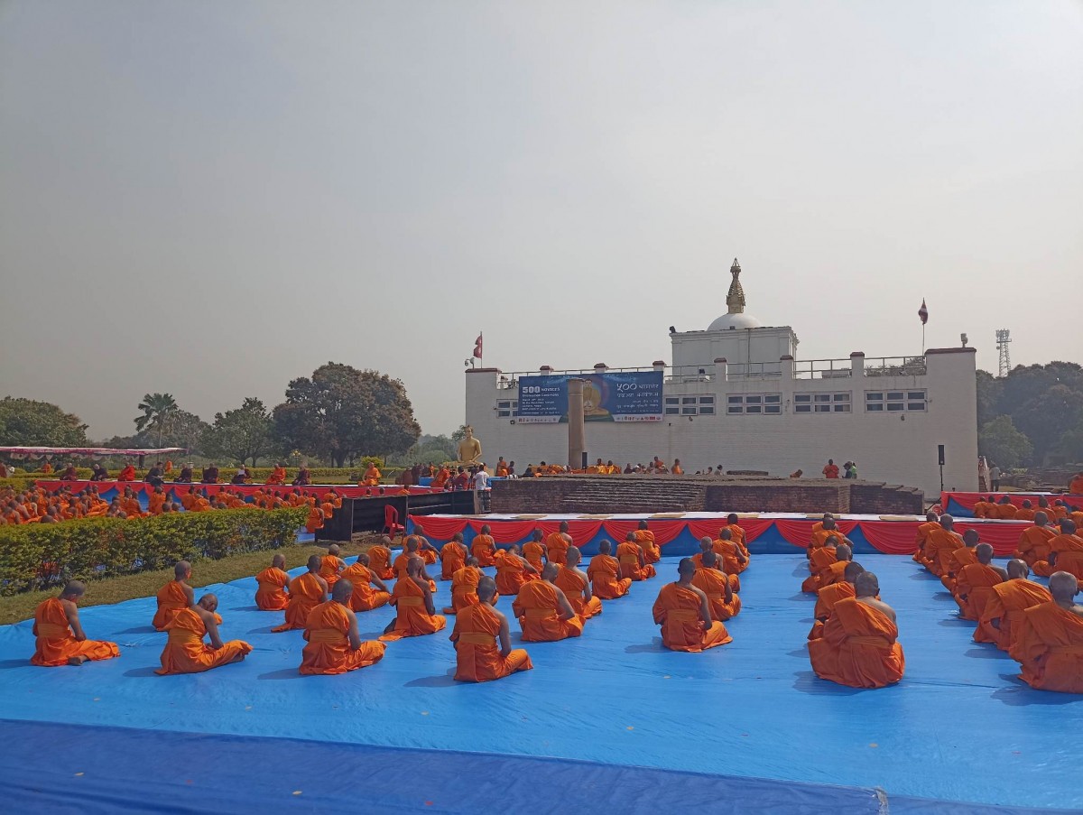 लुम्बिनीमा पाँच सयजना बने अल्पकालिन भिक्षु