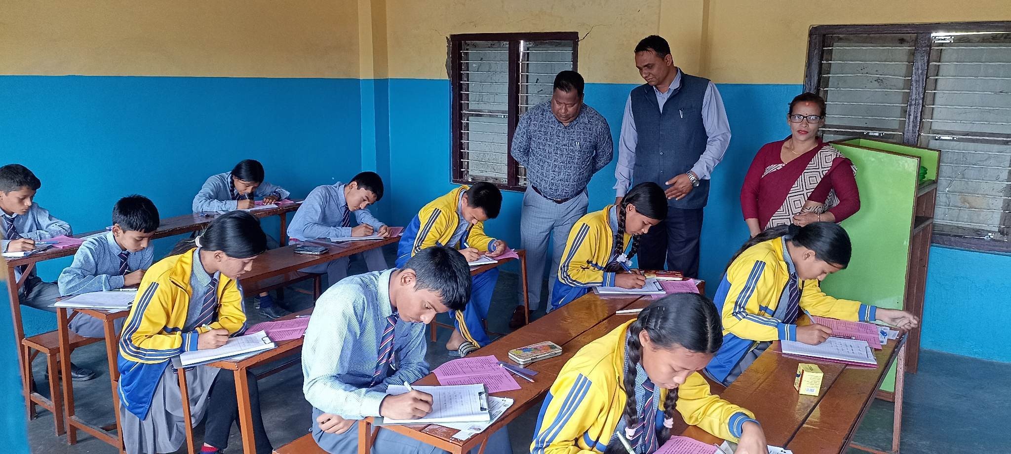 गैंडहवामा विद्यालयहरुको अनुगमन, शैक्षिक गुणस्तर कायम गर्न नियमित अनुगमन हुने