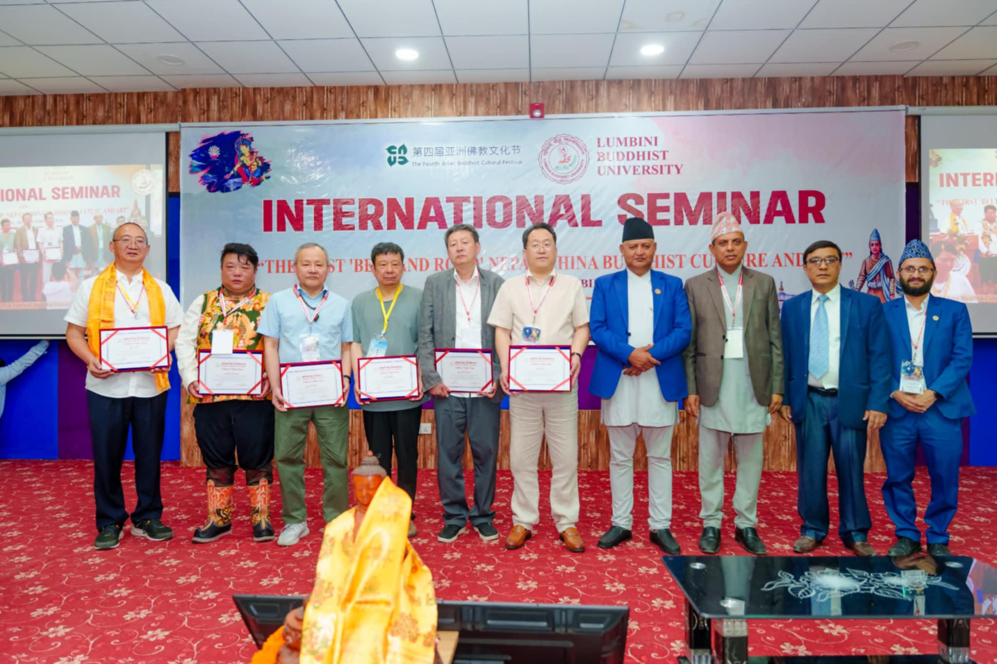 लुम्बिनीमा ६ बुँदे घोषणासहित अन्तर्राष्ट्रिय सेमिनार सम्पन्न