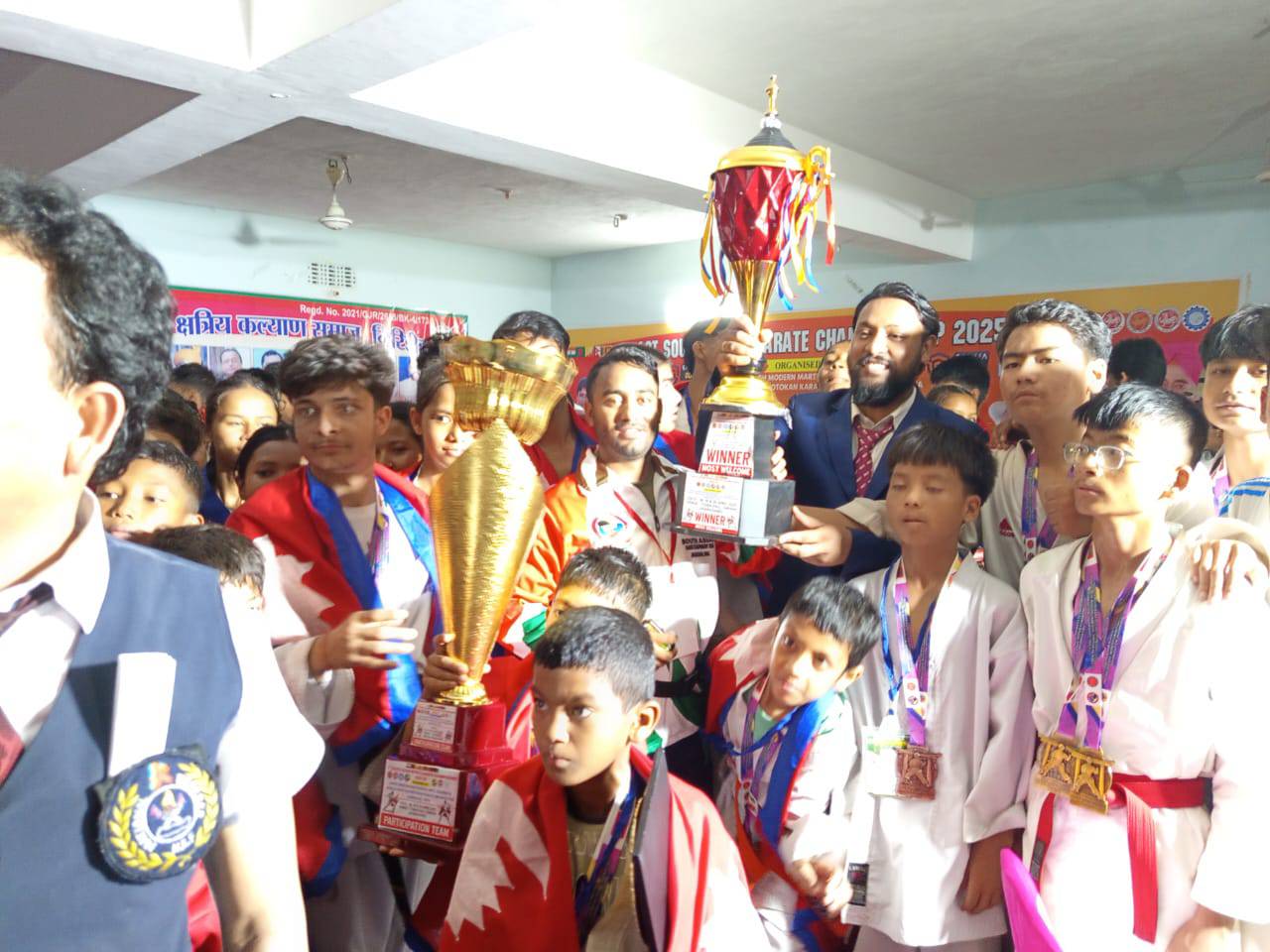 नेपाल भयो प्रथम साउथ एशियन कराँते प्रतियोगिताको च्याम्पियन