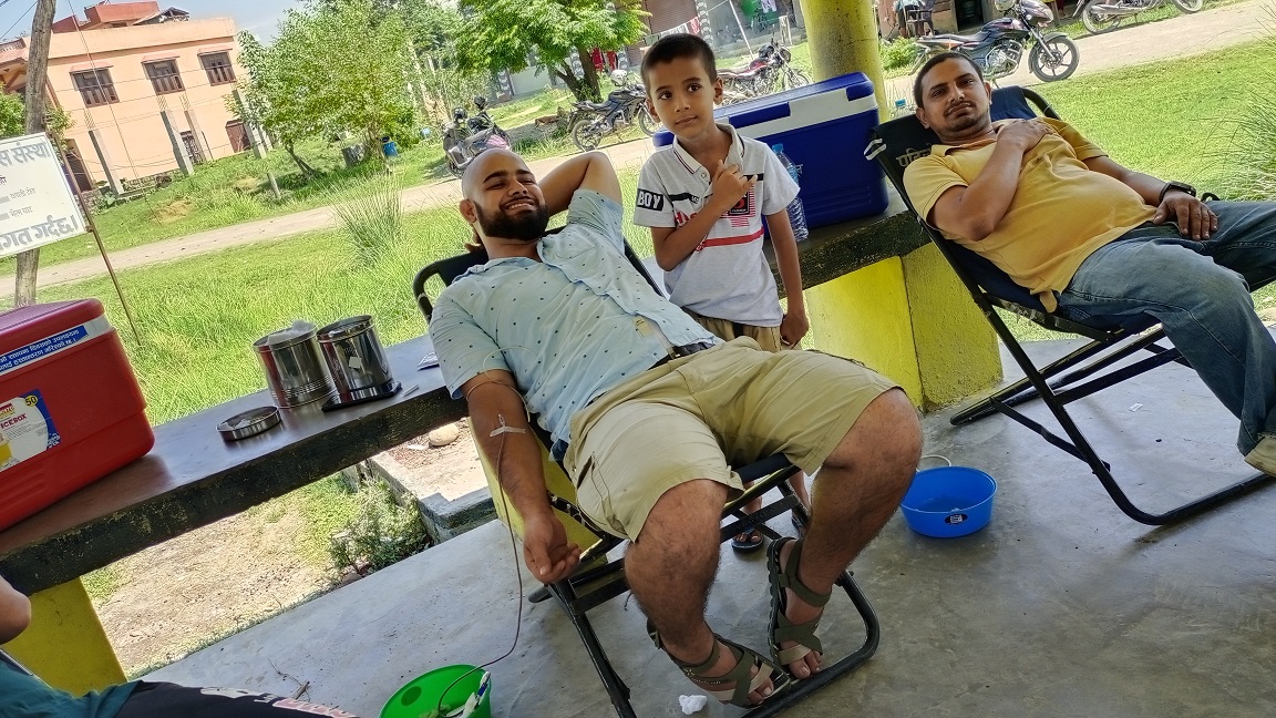 कञ्चनमा ४२ युनिट रगत संकलन