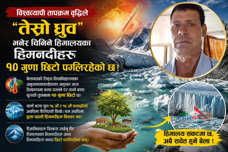 प्रकृतिको संरक्षण गरेर मात्र जीवन बचाउन सकिन्छ।