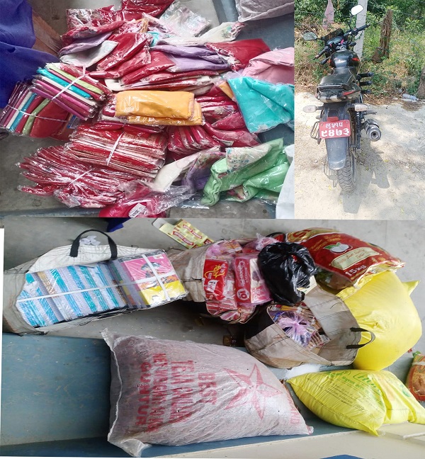 भन्सार छलीका बिभिन्न अबैध सामान प्रहरीको नियन्त्रणमा
