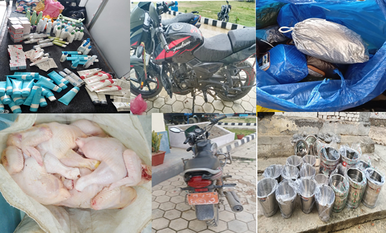 रुपन्देही प्रहरीद्वारा भन्सार छलीका अबैध सामान प्रहरीको नियन्त्रणमा