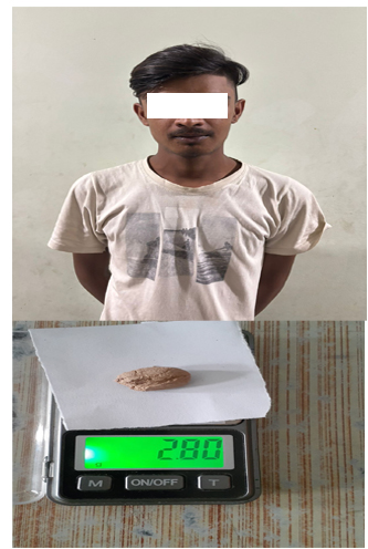 लागु औषध सहित १ जना मानिस पक्राउ