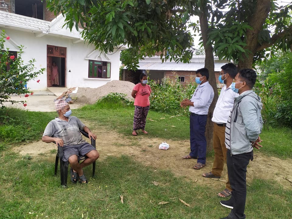 अलायन्स क्लव अफ कञचनद्वारा कोरोना संक्रमितहरुसंगको भेटघाट