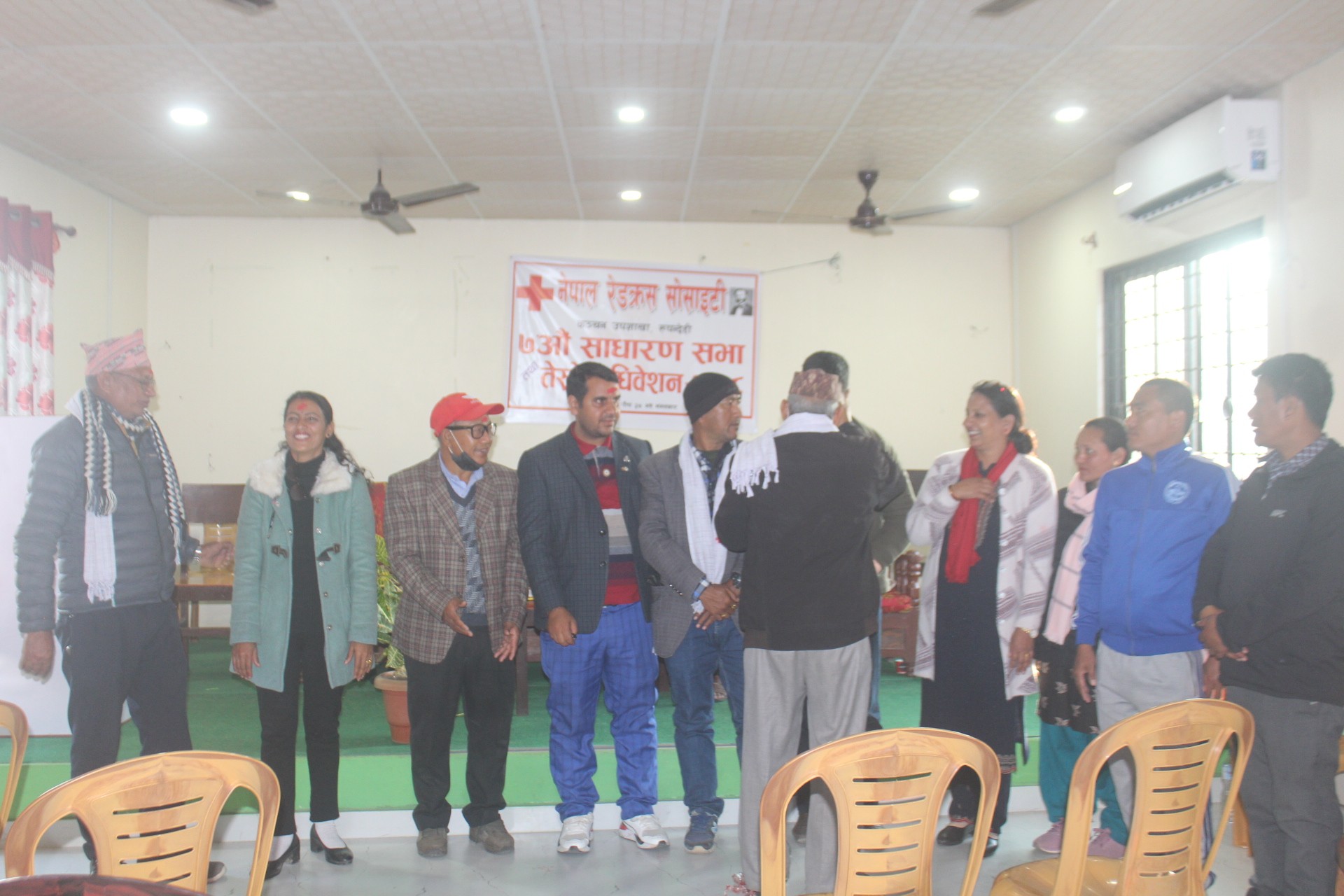 नेपाल रेडक्रस सोसाईटी कञ्चन उपशाखाको सभापतिमा गंगलाल पौडेल