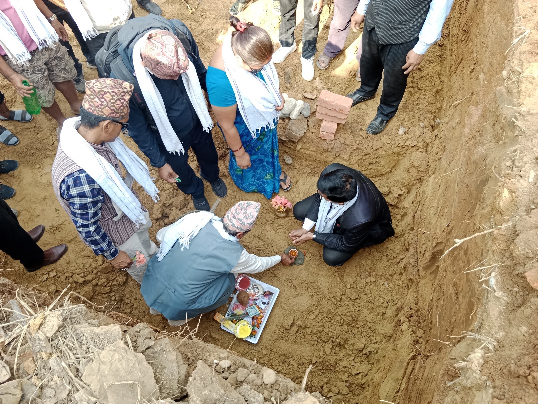 जनज्योती विधालयको दुई कोठे भवन निर्माणका लागि शिलन्यास