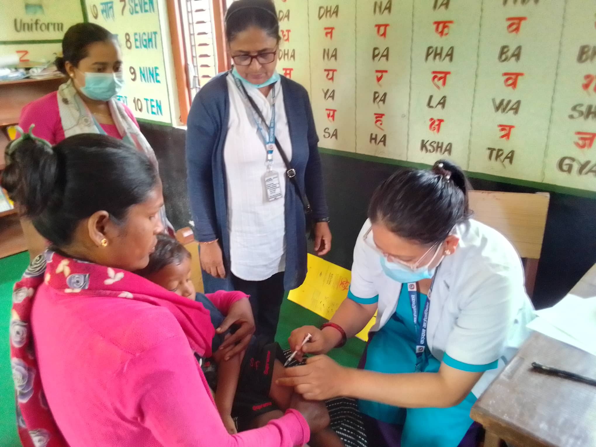 कञ्चनमा टाईफाइड बिरुद्धको खोप अभियान आजदेखि शुरु,  ३२७४ जनाले खोप लगाए