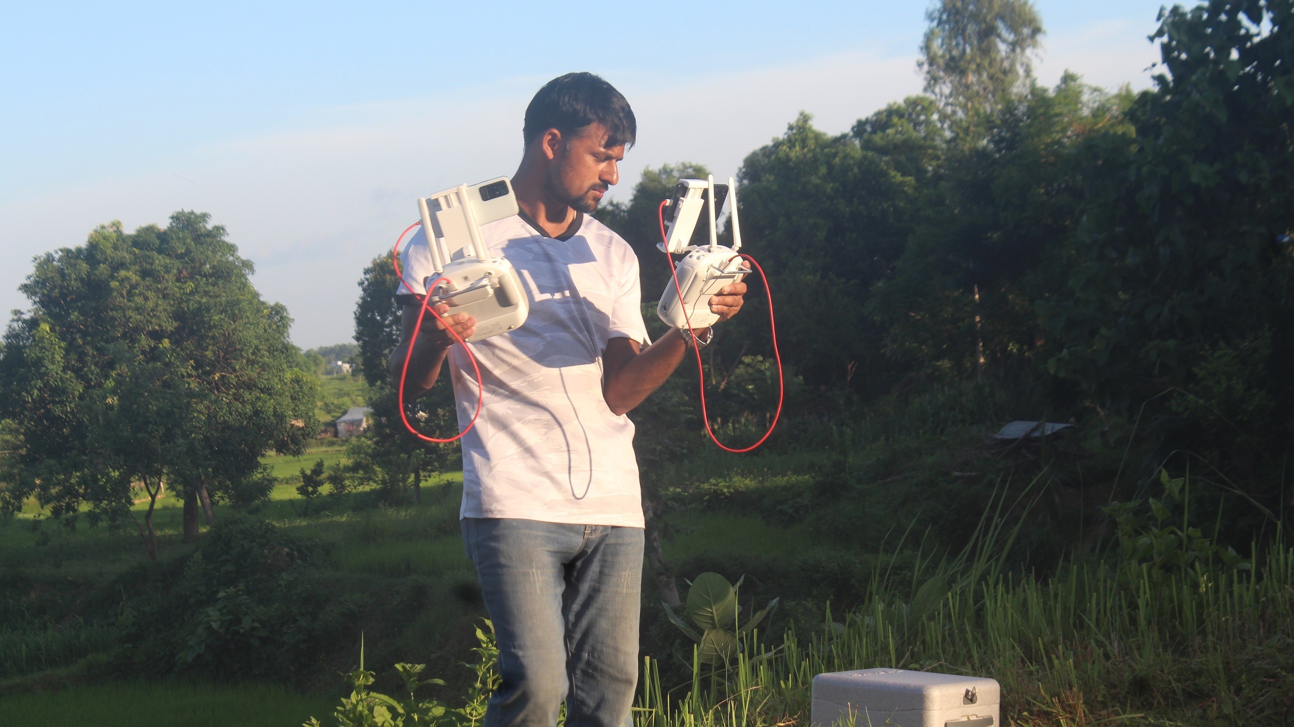 कञ्चनमा जग्गा नापी सम्बन्धी टोटल स्टेशन र ड्रोन मार्फत इमेज लिने काम सम्पन्न