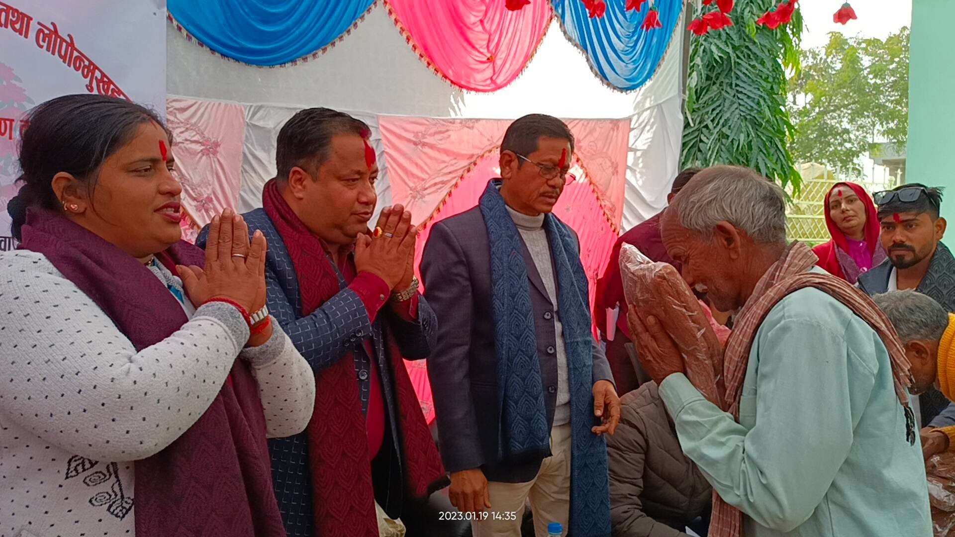 गैडहवामा जेष्ठ नागरिक तथा एकल महिला र लोपोन्मुख समुदायका लागि न्यानो कपडा वितरण