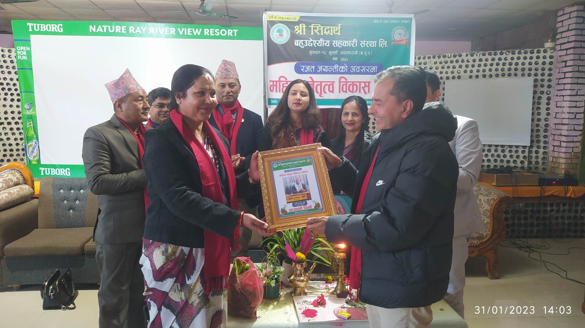 महिला नेतृत्व बिकास तालिम तथा माबि स्तरीय वक्तृत्वकला प्रतियोगिता भुमहीमा सम्पन्न