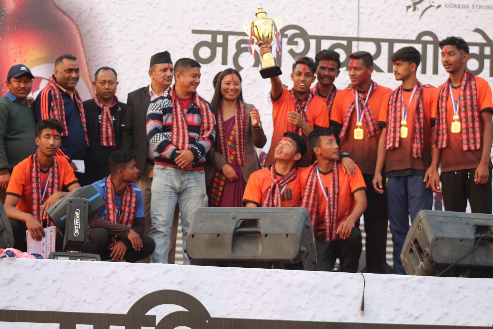 छैठौं रवि किरण स्मृति कपको उपाधी हिलवर्ट मा.वि कपिलबस्तुलाई