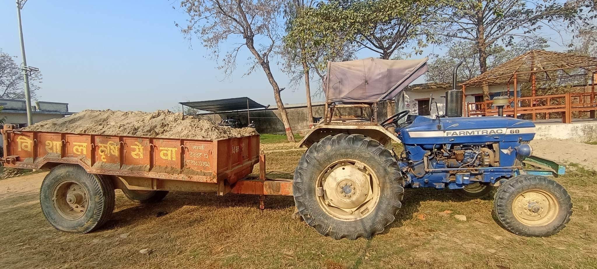 अबैध नदिजन्य पदार्थ उत्खनन गर्ने सवारी साधन नियन्त्रणमा