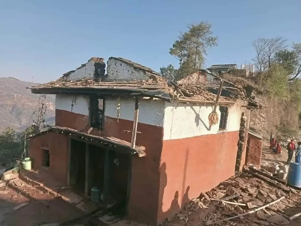 गुल्मीको एक घरमा आगालागी हुदाँ ८३ वर्षीय वृद्धको मृत्यु