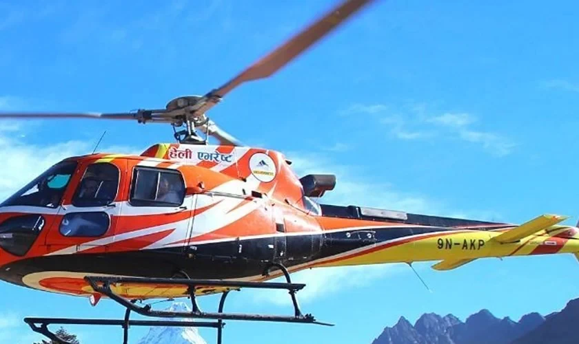 पोखरा फर्कंदै गरेको हेली एभरेस्टको हेलिकोप्टर दुर्घटना, पाईलटको उद्धार