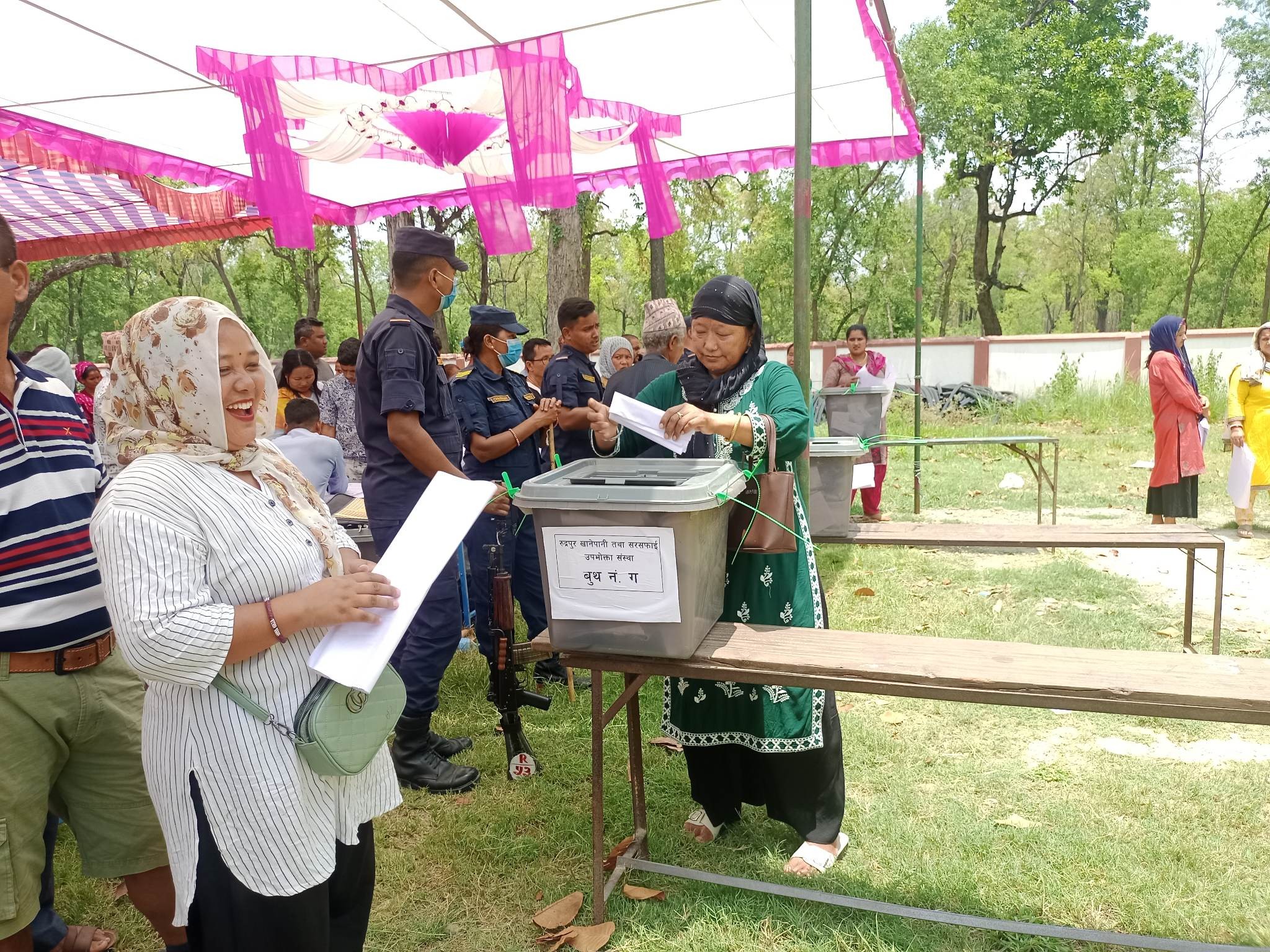 रुद्रपुर खानेपानीमा निर्वाचन सम्पन्न