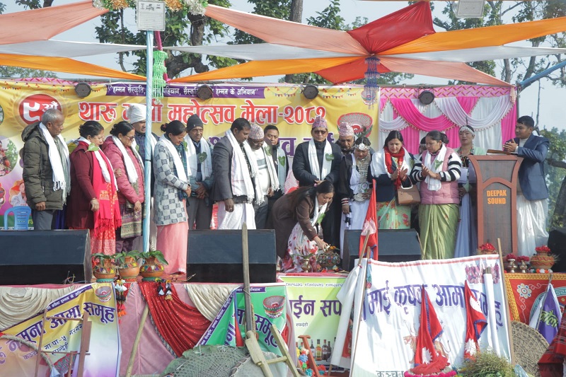 कञ्चनमा ९ औँ थारु माघी महोत्सव मेला शुरु