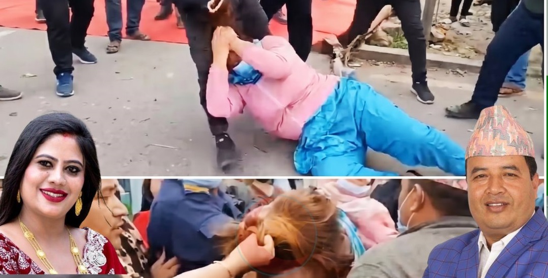 अनशानरत शोभा पाठकमाथी महेश बस्नेतकी पत्नी अम्बिकाद्वारा हातपात