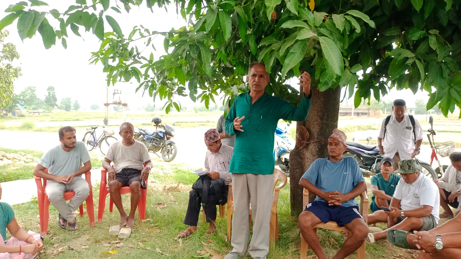 रुद्रपुर माध्यमिक बिद्यालयको आसन्न स्वर्ण महोत्सव पुर्व तयारीका लागि टोल टोलमा भेलाको शुरुवात