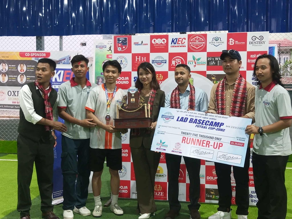 स्वर्गिय मञ्जित गुरुङ्ग स्मृति फुटसल प्रतियोगिताको उपाधी मणिग्राम युनाइटेडलाई