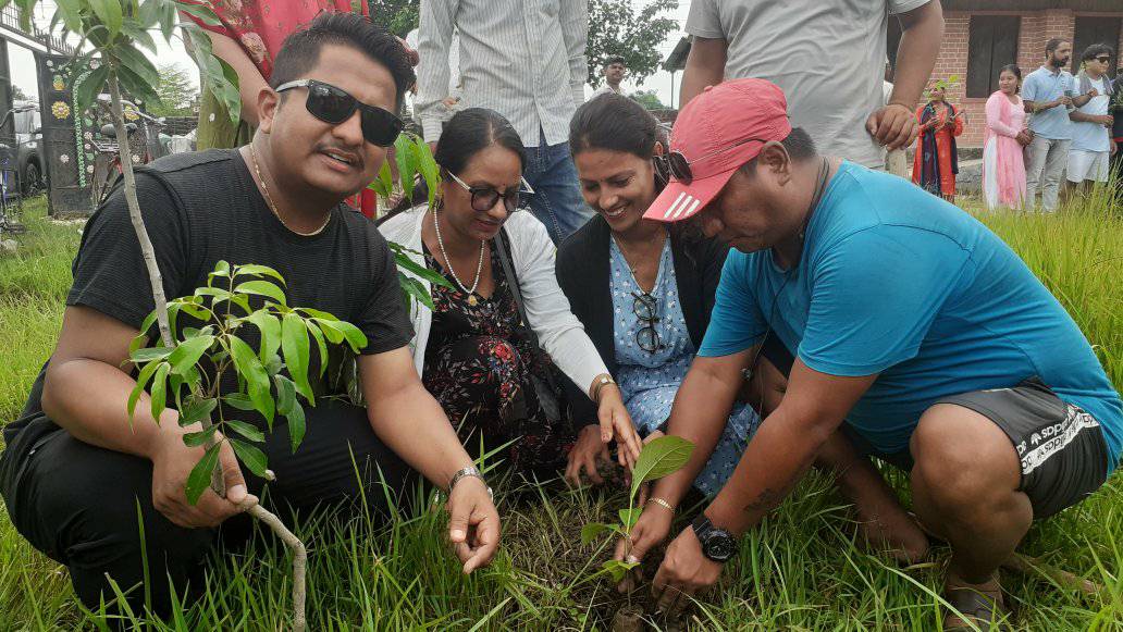 राष्ट्रिय युवा संघ, कञ्चनद्वारा बृक्षरोपण