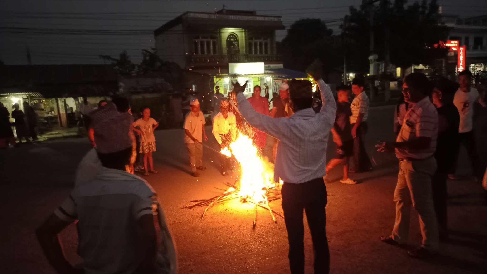 कञ्चनमा एम.सी.सी सम्झौता बिरुद्ध मसाल जुलुस