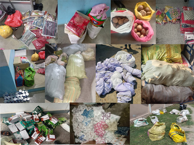 रुपन्देही प्रहरीद्वारा अबैध सामानहरु नियन्त्रण