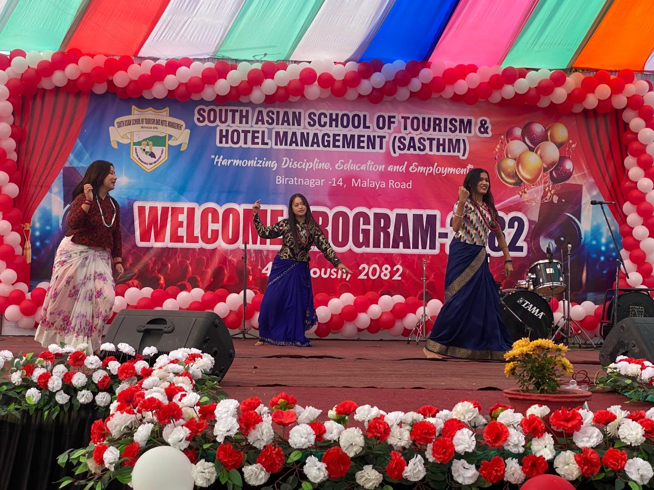 सास्थम विराटनगरमा बीबीए र बीएचएमका नवप्रवेशी विद्यार्थीको स्वागत