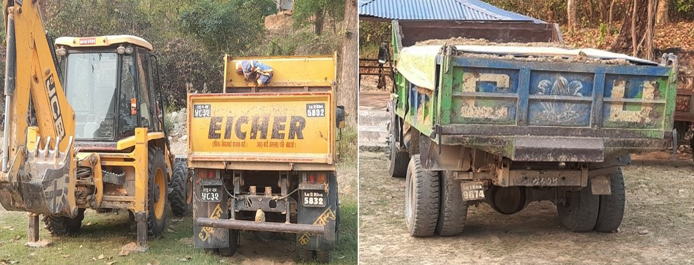 अबैध उत्खनन कार्यमा संलग्न सवारी साधन नियन्त्रणमा