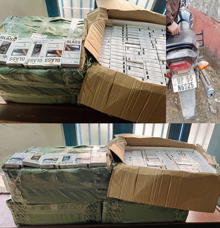 अबैध सामानहरु प्रहरीको नियन्त्रणमा